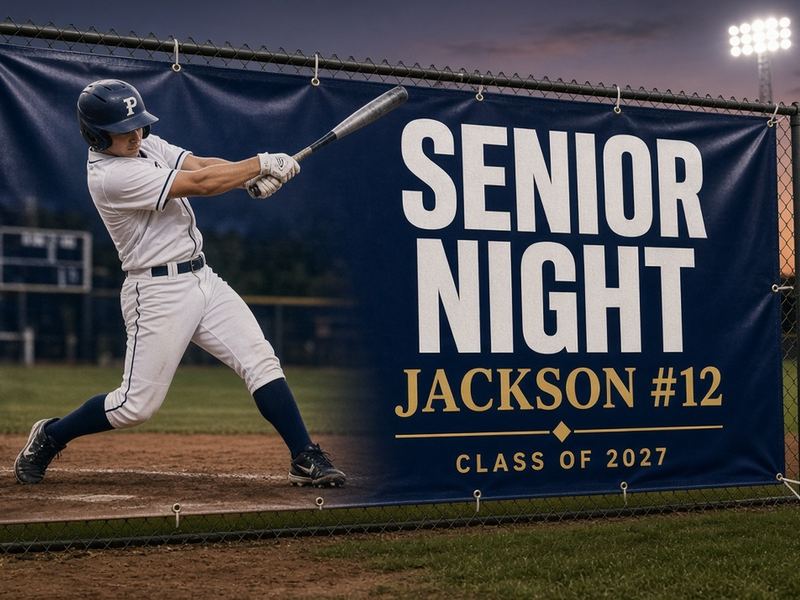 Senior Night Banner by Get Seen Signs